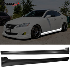 Fits 06-13 Lexus IS250 IS350 IN-S Style Side Skirts Matte Black PP Rocker Panel picture