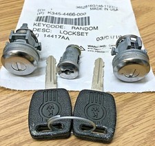 NEW SET of KENWORTH KEYED ALIKE IGNITION and DOOR LOCKS LOCKSET w/ 2 LARGE KEYS picture