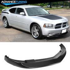 For 06-10 Dodge Charger Sedan IKON V2 Unpainted Front Bumper Lip Spoiler PU picture