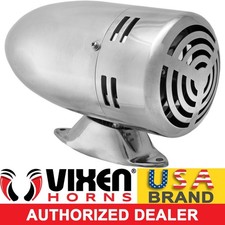 ELECTRIC MOTOR AIR RAID SIREN ALARM STAINLESS STEEL CAR/TRUCK 12V VXS-9070S picture
