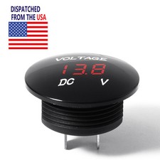 US Ship DC 12V LED Panel Digital Voltage Meter Display Voltmeter Car Motorcycle picture