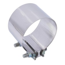 Elifecenter ID 4 Inch Exhaust Band Clamp T304 Stainless Steel 4 inch, Silvery picture