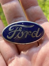 Vintage Model A Ford Radiator Grill Shell Metal Emblem Original Mount Auto Logo picture