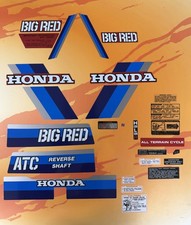 1984 Honda Big Red ATC Tank Fender Decal Sticker Set 1984 84 200 200E 200ES picture