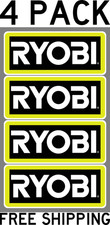 FOUR PACK RYOBI TOOLS DECALS LABELS STICKER TRUCK TOOLBOX  6