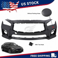 NEW Front Bumper Cover Fascia for Infiniti Q50 Sport 4DR 2014-2017 IN1000258 picture