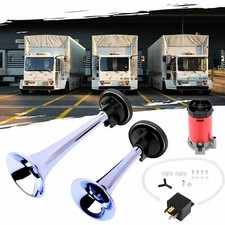 150DB Super Loud Dual Trumpet Air Horn Compressor For Car Truck Train Boat 12V picture