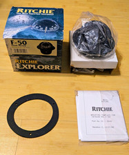 Ritchie F50 Black Explorer Flush Mount Boat Compass 12V Lighted/Illuminated Dial picture