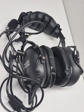 SoftComm C-40-20 Silver Fox Noise Attenuating Aviation Headset Read picture