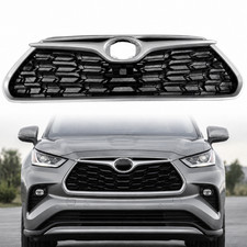 New gray+Black Front Bumper Upper Grill For 2020 2021-2023 Toyota Highlander picture