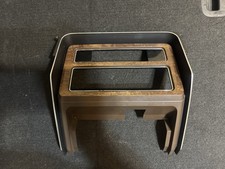 1977-1979 PONTIAC BONNEVILLE DASH BEZEL CLIMATE RADIO SURROUND TRIM WOODGRAIN picture