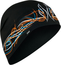 Zan Headgear WHLL426 SportFlex Beanie Pinstripe Flame Universal Helmet Liner picture