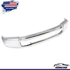 For 2020-2022 Ford F250 F350 Chrome Front Bumper Face Bar w/o Fog Holes Steel picture