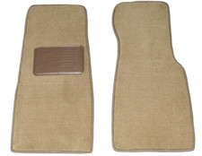 1992 - 1996 Jaguar XJS Beige Tan Car Floor Mats * 2 PIECE FRONTS w/ DS Heel Pad picture