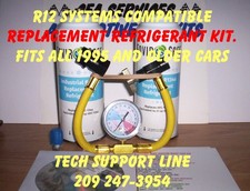 1995-OLDER / R12 CARS TRUCKS / SUV COLDEST REFRIGERANT REPLACEMENT RECHARGE KIT picture