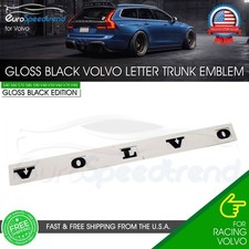 For Volvo Rear Trunk Lid Letter Emblem Gloss Black Nameplate Sport Badge picture