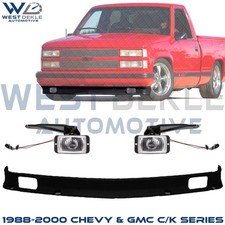 Front Bumper Lower Valance w/ Fog Light For 1988-2000 Chevy & GMC C/K Series picture
