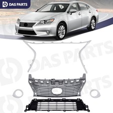 5PCS For 2013-2015 Lexus ES350 ES300H Front Grille Molding Fog Trim Chrome Set picture