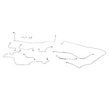 1968-69 Ford Fairlane Torino Complete Power Disc Brake Line Set Kit OE Steel picture