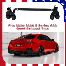For BMW 5 Series G60 2024-2027 VTEN Gloss Black Quad Exhaust Tips Rear Upgrade picture
