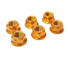 Gold CNC Racing Rear Sprocket Nuts For SBK SUPERBIKE 1198 S / R CORSE /SP 08-12 picture