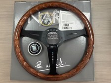 New For NARDI Classic 350mm Steering Wheel Mahogany Wood with Black Finish picture