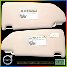 2007 - 2014 Volvo XC90 BEIGE Sun Visor Pair Set Driver Passenger Left Right OEM picture