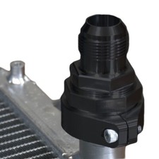 Black Radiator Compression Fitting -20AN; NO WELDING REQUIRED; 1.5