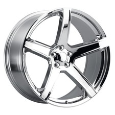 Replica Tech RT-1 Wheels 22x10.5 (27, 5x114.3, 71.6) Chrome Rims Set of 4 picture