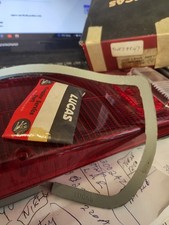 Lotus Elan 2+2, Europa tail lamp lens right, red & clear 54578547 Lucas NOS picture