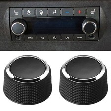 2 x Rear Control Knobs Audio Radio Fits For Escalade Enclave Tahoe Chevrolet GMC picture