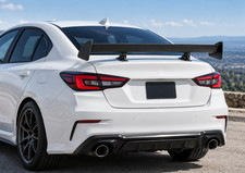 VEVOR 43.3” Universal GT Wing Car Spoiler Aluminum Single Deck Matte Black picture