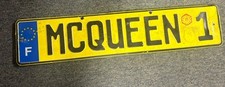 custom novelty European license plate personalized with the text 