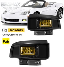 Pair For 2005-2013 Chevy Chevrolet Corvette C6 LED Fog Lights Front Bumper Lamps picture