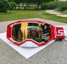 NEW Scott Prospect MX Goggles Red Chrome Lens ATV UTV Motocross Heritage picture