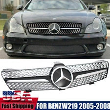 Diamond Front Grille W/3D Star For Mercedes Benz W219 CLS500 CLS63AMG 2005-2008 picture