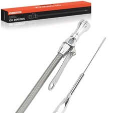 A-Premium Flexible Stainless Steel Engine Oil Dipstick for Chevy Small Block SBC picture