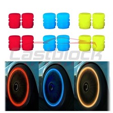 4pcs Fluorescent Car Tire Valve Cap Universal Luminous Tire Valve Stem Caps picture