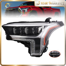 Left Driver Full LED Headlamp Assembly For Toyota Tundra 2022-23 w/Auto Leveling picture