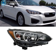 For 2017-2019 Subaru Impreza/2018-19 Crosstrek Halogen Headlight RH Lamp Chrome picture