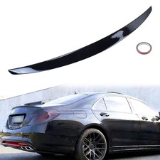 For 14-20 Mercedes Benz W222 S Class Sedan Rear Trunk Spoiler Wing Glossy Black picture