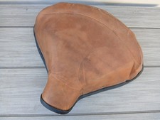 Vintage Motorcycle Leather Solo Seat Brown 12