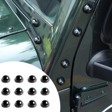 Hood/Door A Pillar Screw Protector Trim Accessories for Jeep Wrangler JK 2007-17 picture