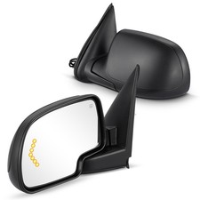 2× Black Tow Mirrors Heated Fits For 2003-2006 Chevrolet Avalanche 1500 5.3L V8 picture