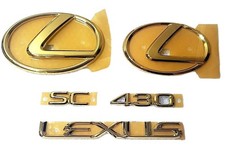 FITS New Lexus SC430 Emblem 24K GOLD COMPLETE CAR KIT 2002 2003 2004 2005 picture