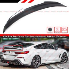 FOR 2019-2025 BMW G15 840i M850i F92 M8 2DR PSM STYLE CARBON FIBER TRUNK SPOILER picture