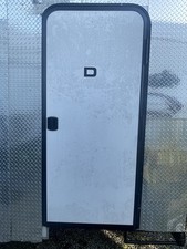 Used Lippert RV Trailer ENTRY DOOR With Frame 32 By 72 picture