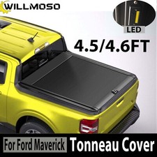4.5/4.6FT Retractable Bed Tonneau Cover Roll-up Hard For 2022-2024 Ford Maverick picture