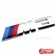 BMW F80 M3 Rear Trunk Lid Nameplate Emblem Badge Logo Sport Performance Chrome picture