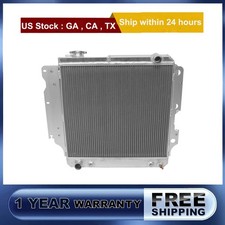 3 Rows Aluminum Radiator For 1987-2006 Jeep Wrangler YJ TJ 2.4L 2.5L 4.0L 4.2L picture